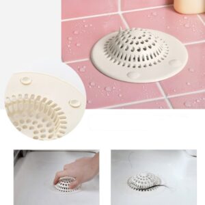 Shower Drain Hair Catcher – Silicone Sink Strainer Drain Cover for Bathroom, Kitchen & Bathtub