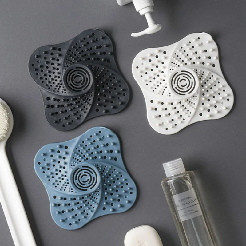 Floor Drain Bathroom Hair Catcher – Anti-Clog Shower Drain Cover & Sink Strainer Filter for Bathroom & Kitchen