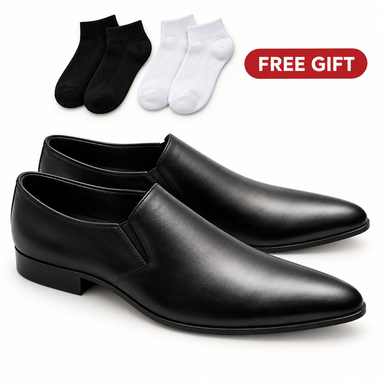Men Formal Shoes Full leather Leather Brogue Official Shoes Elegant Business Mens Oxford Shoes Brown . FREE Socks Gift Included 🎁