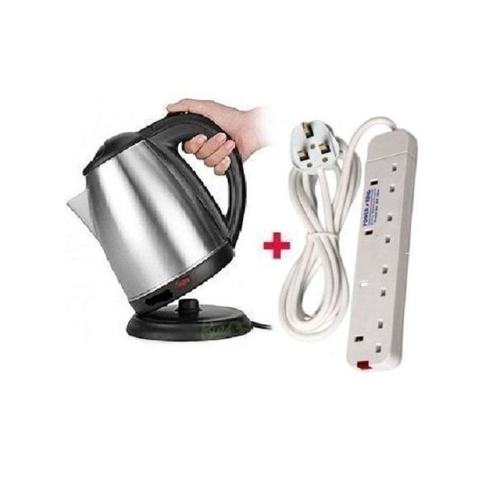 AILYONS Electric Tea Kettle, Water Boiler jug & Heater 2l and 2.2l, Fast Boiling 1500 Watts, BPA Free, Cordless, Auto-Shutoff and Boil-Dry Protection, Stainless Steel +free extension
