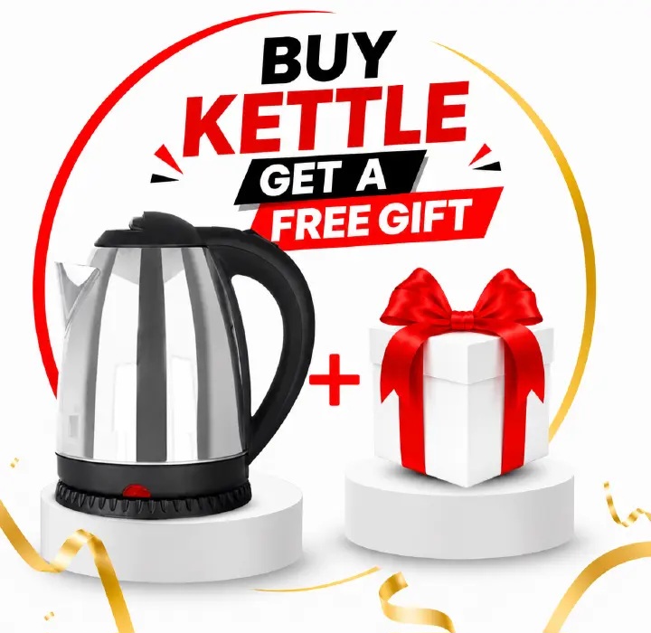 AILYONS Electric Tea Kettle, Water Boiler jug & Heater 2l and 2.2l, Fast Boiling 1500 Watts, BPA Free, Cordless, Auto-Shutoff and Boil-Dry Protection, Stainless Steel +free extension