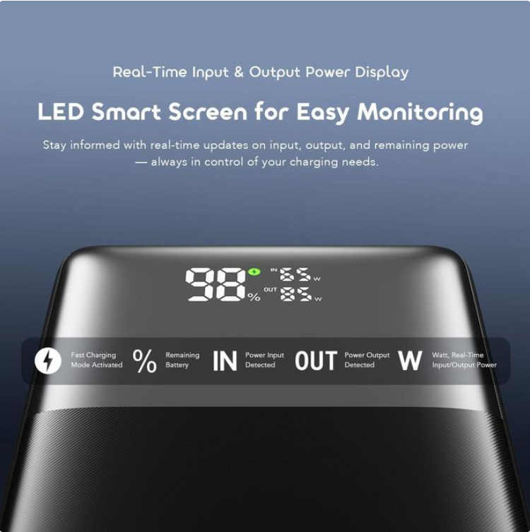 Oraimo PowerNova Q31 30,000mAh Powerbank with 22.5W Fast Charging OPB-7300Q