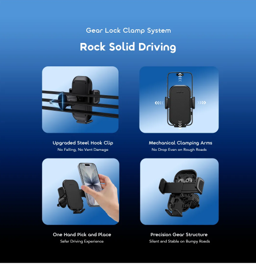 oraimo Hydra 7 Stable Flexible Car Mount Car Phone Holder