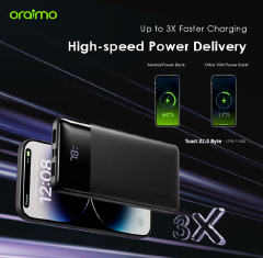 Oraimo Traveler 12 Byte Power Bank 20000mAh 12W Fast Charging Digital Display