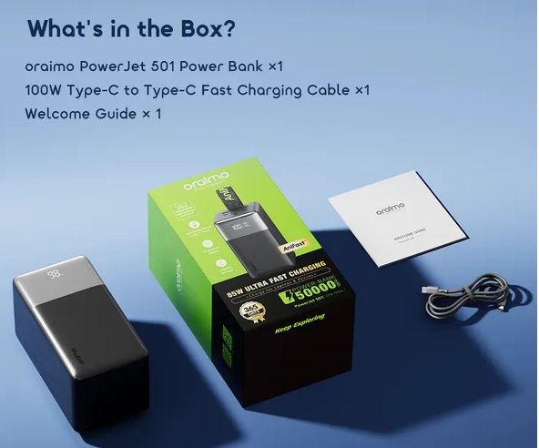 oraimo PowerJet 501 50000mAh Power Bank