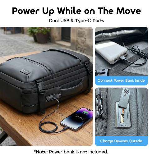 oraimo MegaCarry Expandable Waterproof Business Backpack > Laptop Bags