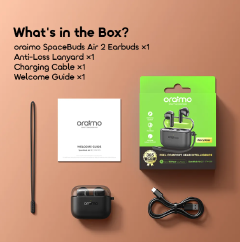 oraimo SpaceBuds Air 2 50H Long Battery Life Earbuds with Smart Translation