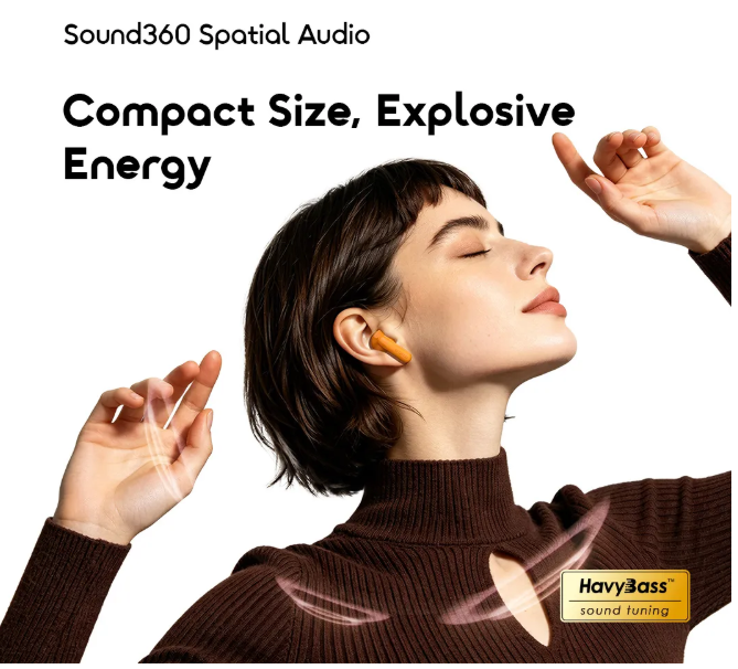 oraimo SpaceBuds Lite 2 50 hours with the charging case Immersive Portable True Wireless Earbuds With AI translation Bluetooth Earphones