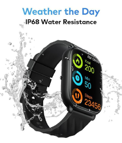 Itel Smart Watch Fit O18B with a 2.01” HD display, Bluetooth calling, fitness tracking, IP68 water resistance, and a 300mAh battery.