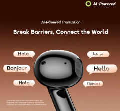 oraimo SpaceBuds Air 2 50H Long Battery Life Earbuds with Smart Translation