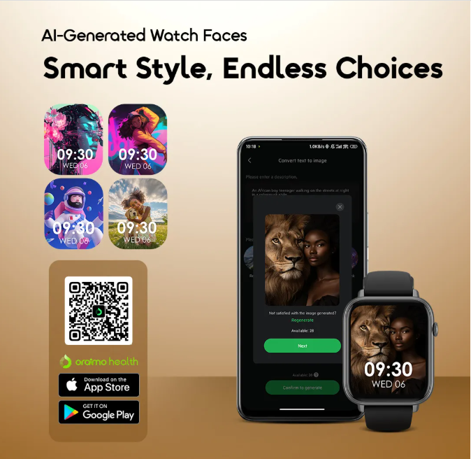 oraimo Watch 6N 1.83'' Full Touch Color Screen Smart Watch Smartwatches