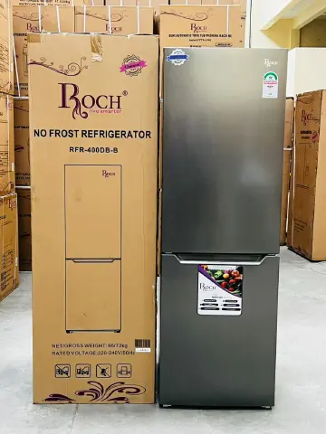 Roch 330L Double Door Fridge