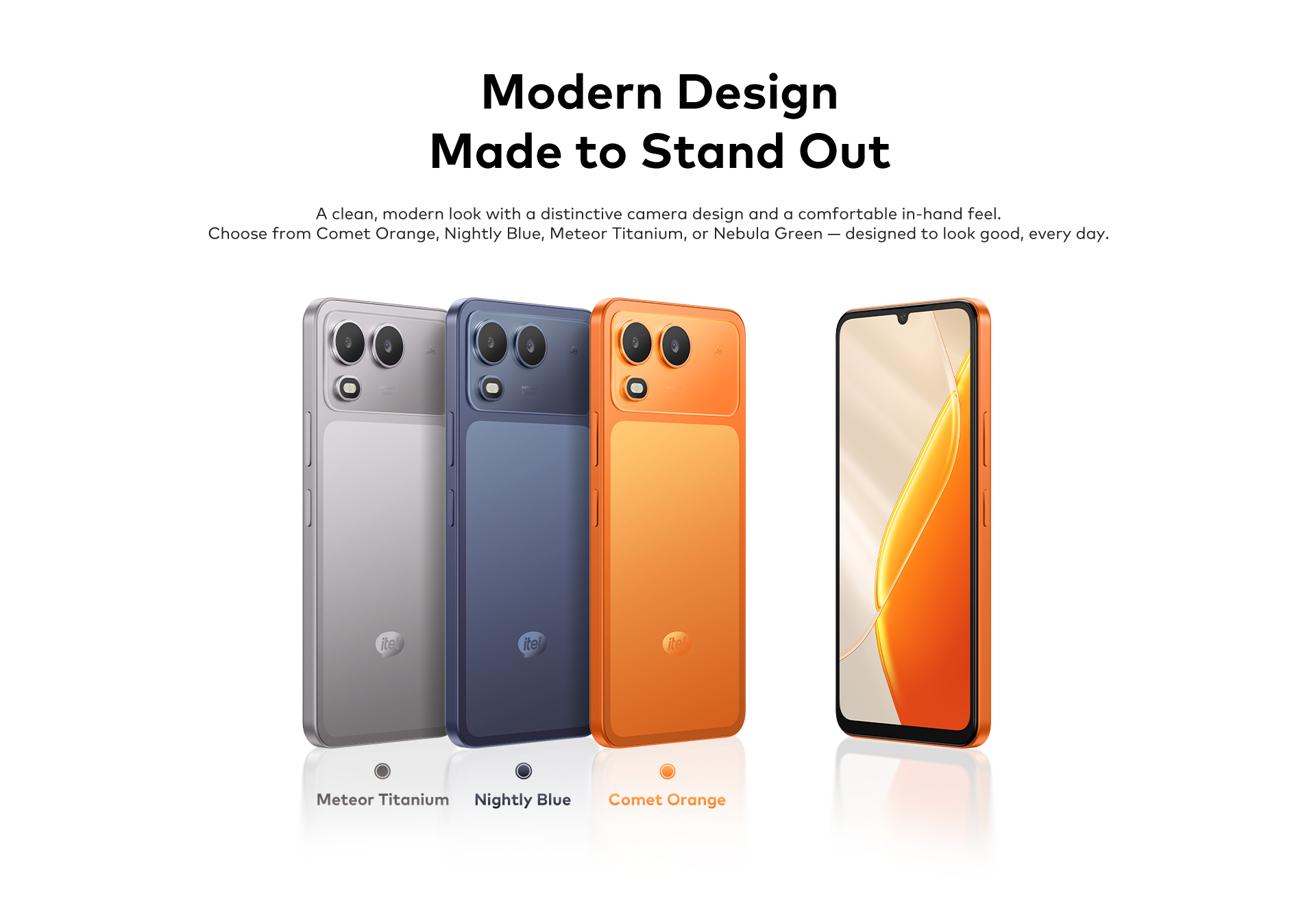 BRAND NEW ITEL A200 128GB ROM+8GB(3+5GB) EXTENDED RAM 6.75" Dual SIM 4G Network 13MP Camera+ 5MP SELFIE 15W Charging 5000mAh Battery Android 15 Fingerprint Unlock Smart Phones+FREE