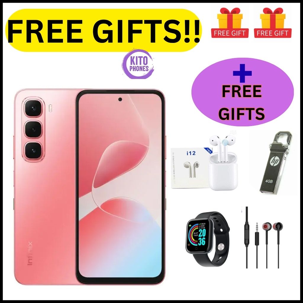 Infinix Hot 60i 12(6+6)GB RAM+128GB 6.7'' 120Hz 4G Slim Phone Dual SIM 5160mAh 45W Fast Charging 50MP Camera Side Fingerprint Lock IP64 Gyroscope G81 Ultimate One-Tap AI Smart Phones+FREE GIFTS