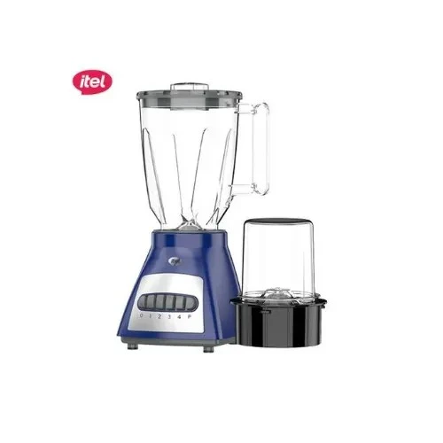 Itel Blender M1S 1.8L Multifunctional Kitchen Blender 500W With Grinding Cup, 6 Stainless Steel Blades, High Speed Smoothie Maker, Juice Mixer, Food Processor For Home Use