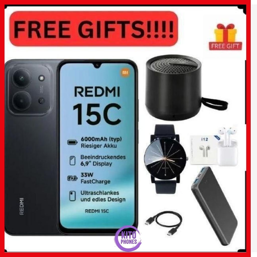 REDMI 15C 6.9": 256GB+8GB: 50MP+8MP: 6000mAh: Android 15: IPS;LCD: Fingerprint( side-mounted ): Mediatek Helio G81 Ultra (12nm): Octa-core IP64 dust tight & water resistance smartphones+FREE GIFTS