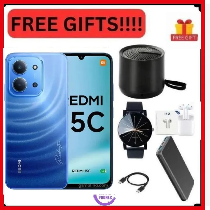 REDMI 15C 6.9": 256GB+8GB: 50MP+8MP: 6000mAh: Android 15: IPS;LCD: Fingerprint( side-mounted ): Mediatek Helio G81 Ultra (12nm): Octa-core IP64 dust tight & water resistance smartphones+FREE GIFTS