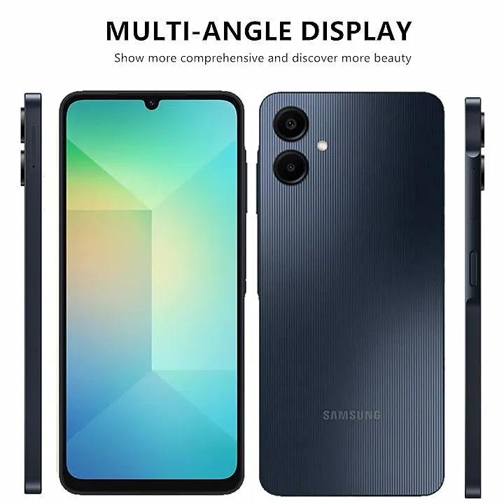 [New Arrival] Samsung Galaxy A06 64GB +4GB RAM 50MP Camera +8MP 6.7" 90Hz MTK Helio G85 (12nm) 5000mAh BATTERY 25W Type-C Charge Android 14 Smart Phones Side Fingerprint Unlock SMARTPHONE+FREE GIFTS
