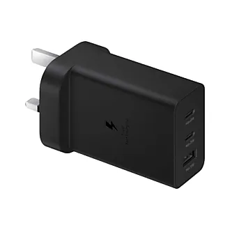 ORIGINAL SAMSUNG CHARGER 65W POWER ADAPTER TRIO WITH TYPE C TO C CABLE 3 PORTS (65W,45W USB-C, 25W USB-A) SAMSUNG FAST CHARGER 65 WATTS ON OFFER