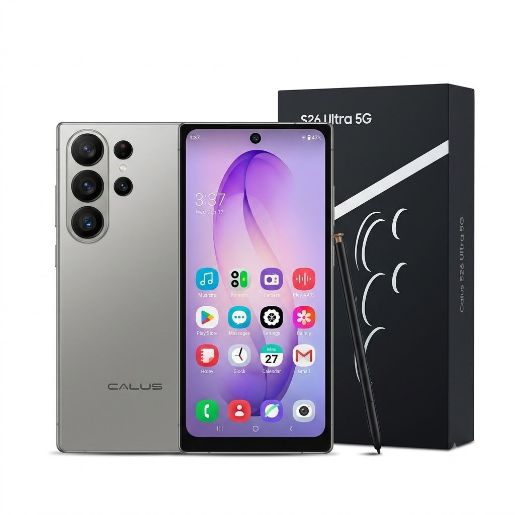 BRAND NEW !! CALUS S26 Ultra 5G 8GB RAM+ 128GB ROM, 6.9 Inch Incell Display , 13MP FRONT+26MP REAR,5000mAh Long Standby Batttery, Charging and Stylus Pen ANDROID 14 MEDIATEK TYPE C PHONE+FREE GIFTS