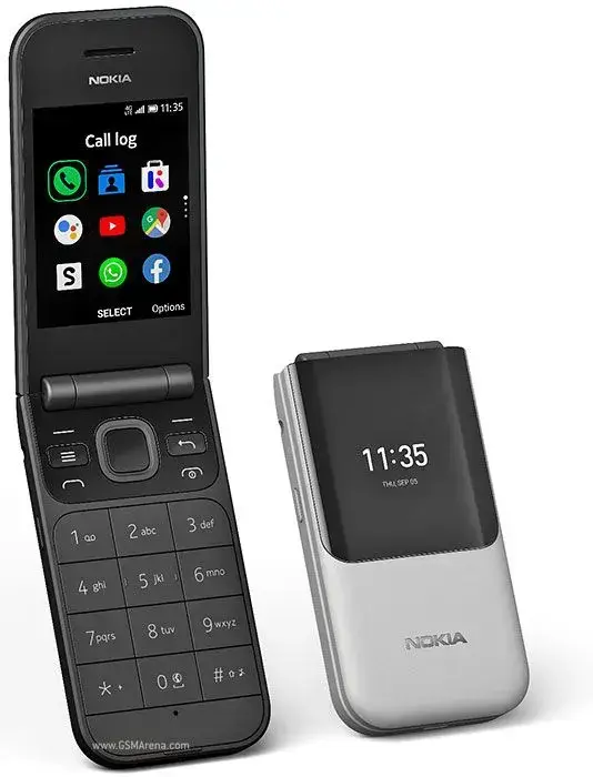 Brand New Nokia 2720 Flip Mobile, Mobile Phone, Dual Screen, Equipped with 4G Internet - Long Battery Life - Compact and Strong Dual Sim Card 4 GB Internal Memory, 512 MB RAM, Dual SIM Featured phone