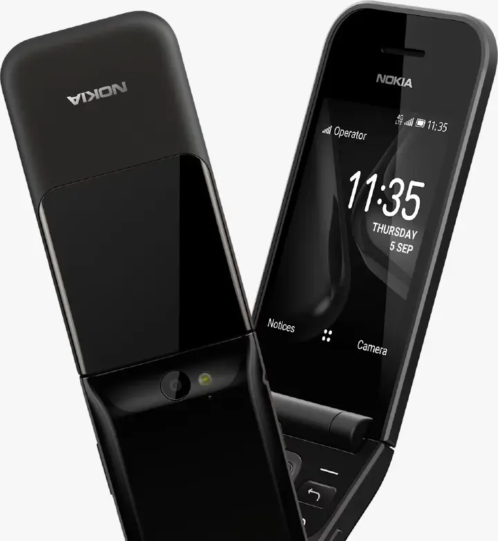 Brand New Nokia 2720 Flip Mobile, Mobile Phone, Dual Screen, Equipped with 4G Internet - Long Battery Life - Compact and Strong Dual Sim Card 4 GB Internal Memory, 512 MB RAM, Dual SIM Featured phone