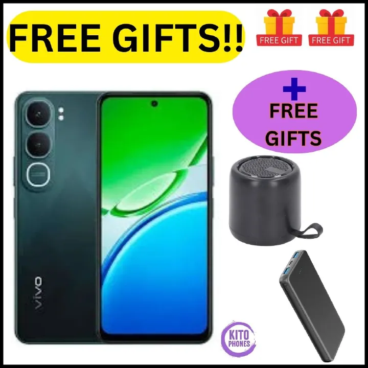 Vivo Y21d 6.68" screen display 6GB RAM + 256GB ROM 50MP CAMERA 6500mAh battery capacity 5-Year Health Battery, IP69+ Waterproof, 45W FlashCharge, 90Hz refresh rate ANDROID 15 SMARTPHONE +FREE GIFTS