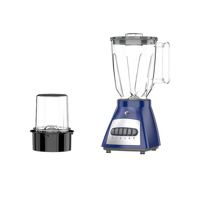 Itel Blender M1S 1.8L Multifunctional Kitchen Blender 500W With Grinding Cup, 6 Stainless Steel Blades, High Speed Smoothie Maker, Juice Mixer, Food Processor For Home Use