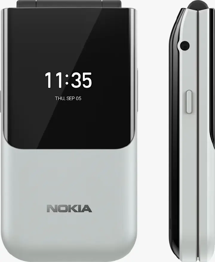 Brand New Nokia 2720 Flip Mobile, Mobile Phone, Dual Screen, Equipped with 4G Internet - Long Battery Life - Compact and Strong Dual Sim Card 4 GB Internal Memory, 512 MB RAM, Dual SIM Featured phone