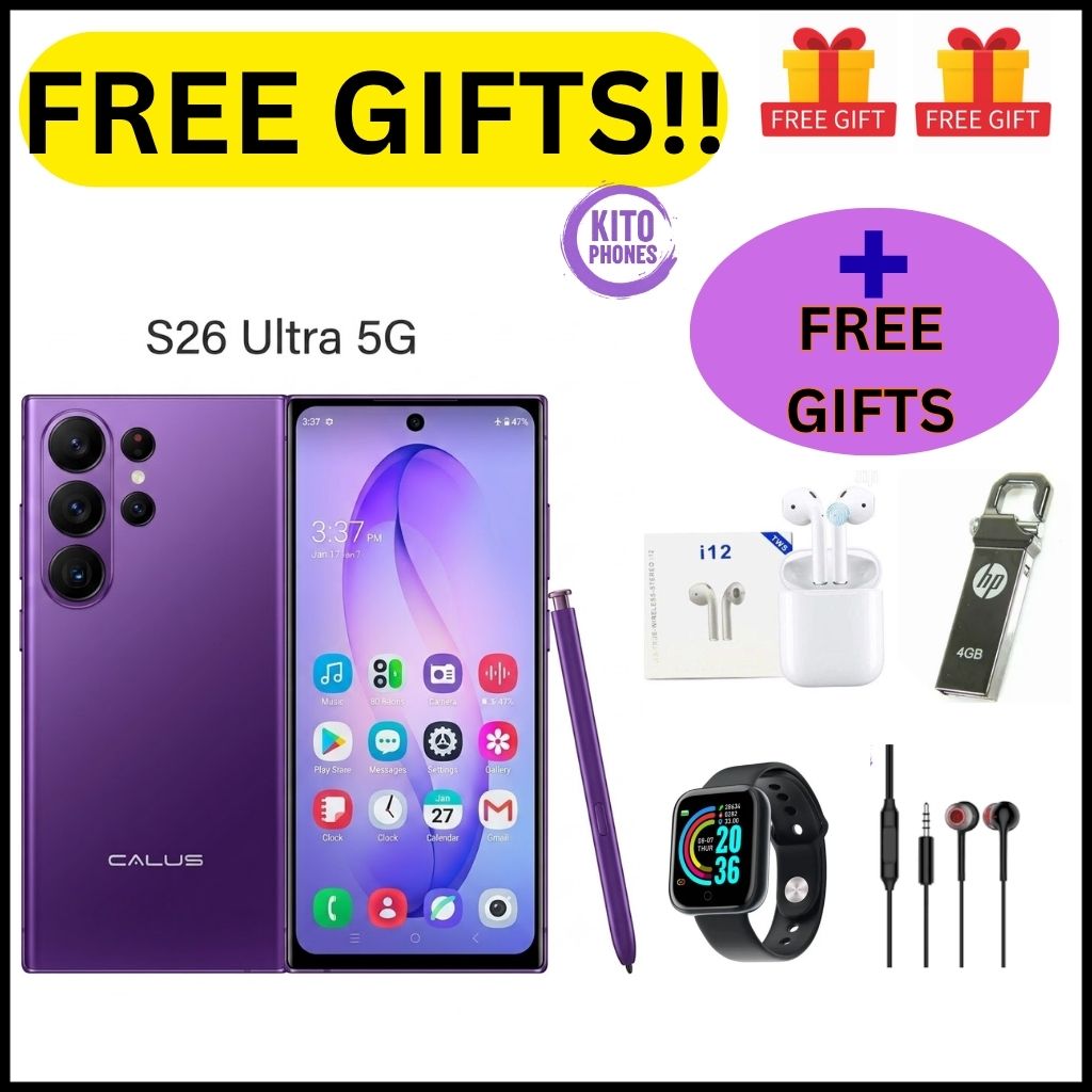 BRAND NEW !! CALUS S26 Ultra 5G 8GB RAM+ 128GB ROM, 6.9 Inch Incell Display , 13MP FRONT+26MP REAR,5000mAh Long Standby Batttery, Charging and Stylus Pen ANDROID 14 MEDIATEK TYPE C PHONE+FREE GIFTS