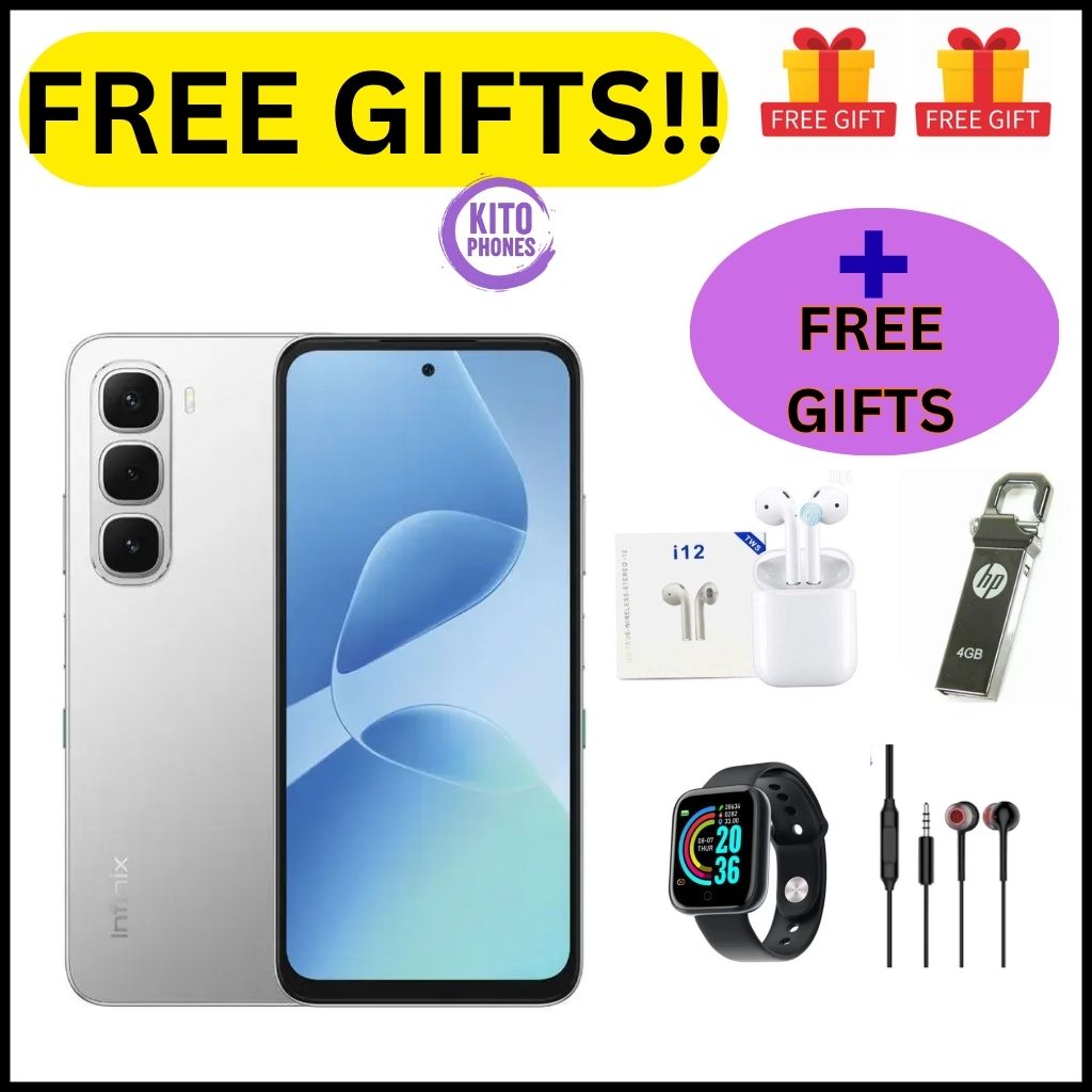 Infinix Hot 60i 12(6+6)GB RAM+128GB 6.7'' 120Hz 4G Slim Phone Dual SIM 5160mAh 45W Fast Charging 50MP Camera Side Fingerprint Lock IP64 Gyroscope G81 Ultimate One-Tap AI Smart Phones+FREE GIFTS