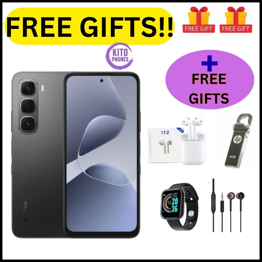 Infinix Hot 60i 12(6+6)GB RAM+128GB 6.7'' 120Hz 4G Slim Phone Dual SIM 5160mAh 45W Fast Charging 50MP Camera Side Fingerprint Lock IP64 Gyroscope G81 Ultimate One-Tap AI Smart Phones+FREE GIFTS