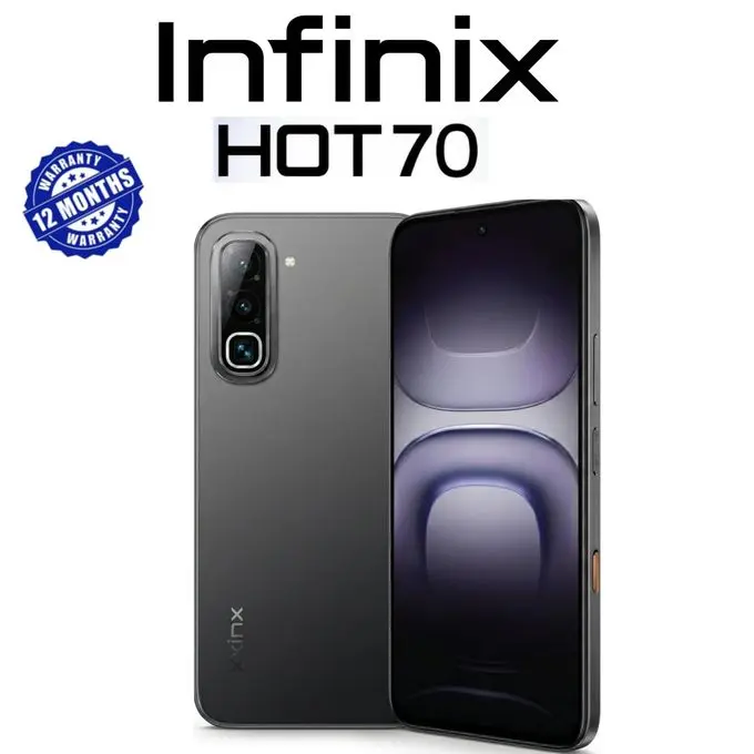 NEW ARRIVALS !! BRAND NEW INFINIX Hot 70,X6895B, 128GB ROM + 4GB RAM, 6.78 inches, 120Hz Display, 50 MP Main Camera +8MP SELFIE 6000 mAh Type C 45W Fast Charging ANFROID 16 SMARTPHONES