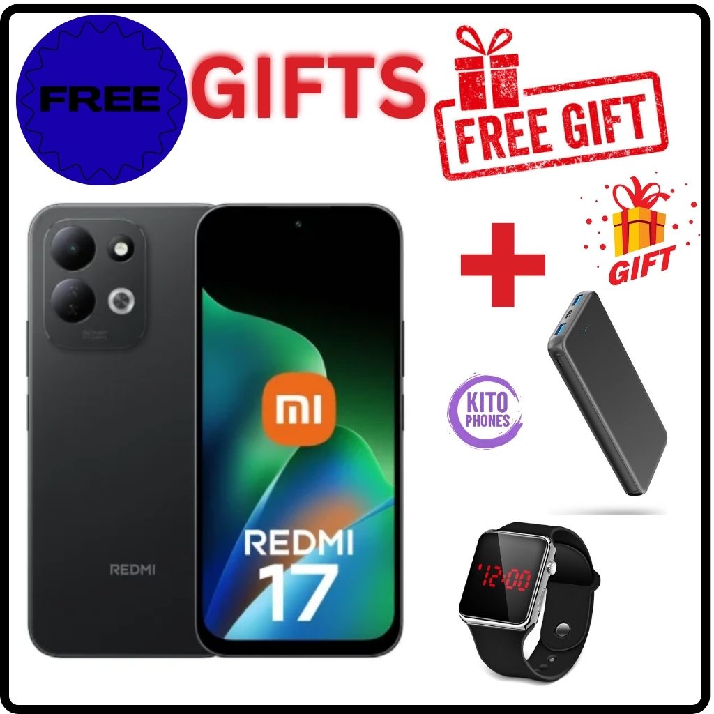 NEW ARRIVALS!! [BRAND NEW]Redmi 17 4G 256GB RAM + 4GB ROM Smart Phone 6.9" display 120Hz -Dual SIM 7500mAh Battery 50MP main camera +8MP SELFIE Type C Side Fingerprint Android 16 SMARTPHONE+FREE GIFTS