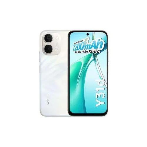 New Arrival Vivo Y31D Smartphone 6.75 Inch 256GB ROM +8GB RAM Dual Sim 7200mAh battery capacity 44W Fast Charge 50MP MAIN CAMERA +8MP SELFIE Camera 12 Months Warranty ANDROID 16 SMARTPHONE