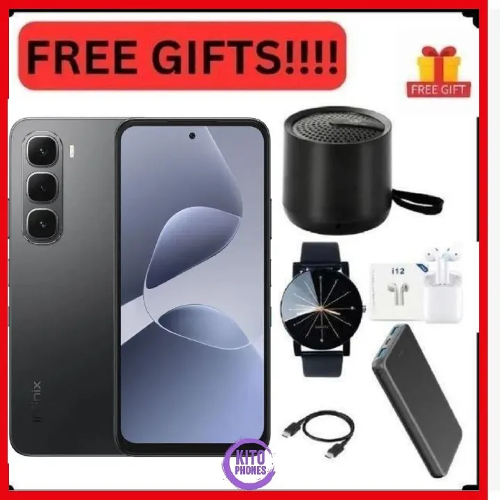 Infinix Hot 60i 12(6+6)GB RAM+128GB 6.7'' 120Hz 4G Slim Phone Dual SIM 5160mAh 45W Fast Charging 50MP Camera Side Fingerprint Lock IP64 Gyroscope G81 Ultimate One-Tap AI Smart Phones+FREE GIFTS