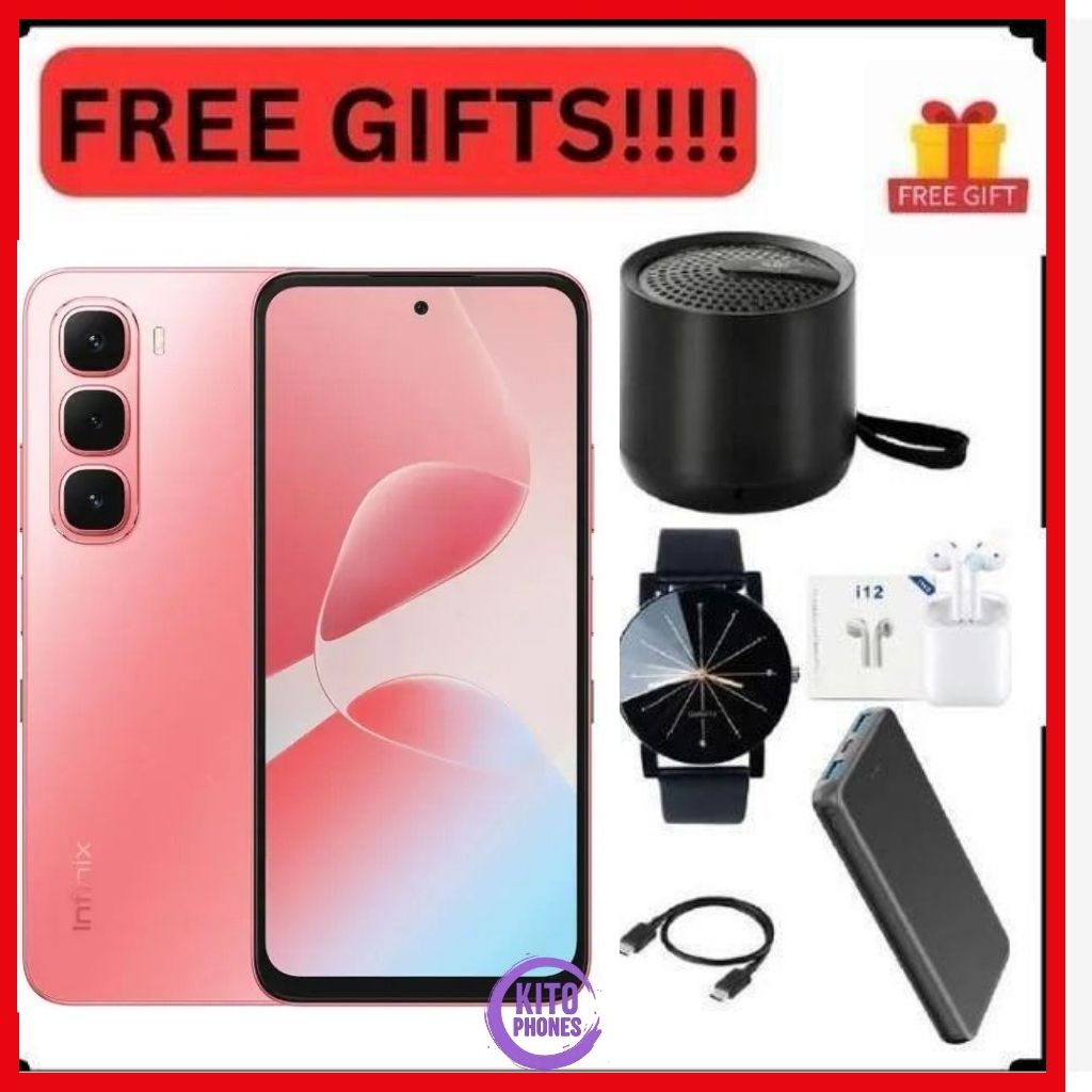 Infinix Hot 60i 12(6+6)GB RAM+128GB 6.7'' 120Hz 4G Slim Phone Dual SIM 5160mAh 45W Fast Charging 50MP Camera Side Fingerprint Lock IP64 Gyroscope G81 Ultimate One-Tap AI Smart Phones+FREE GIFTS