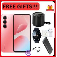 Infinix Hot 60i 12(6+6)GB RAM+128GB 6.7'' 120Hz 4G Slim Phone Dual SIM 5160mAh 45W Fast Charging 50MP Camera Side Fingerprint Lock IP64 Gyroscope G81 Ultimate One-Tap AI Smart Phones+FREE GIFTS
