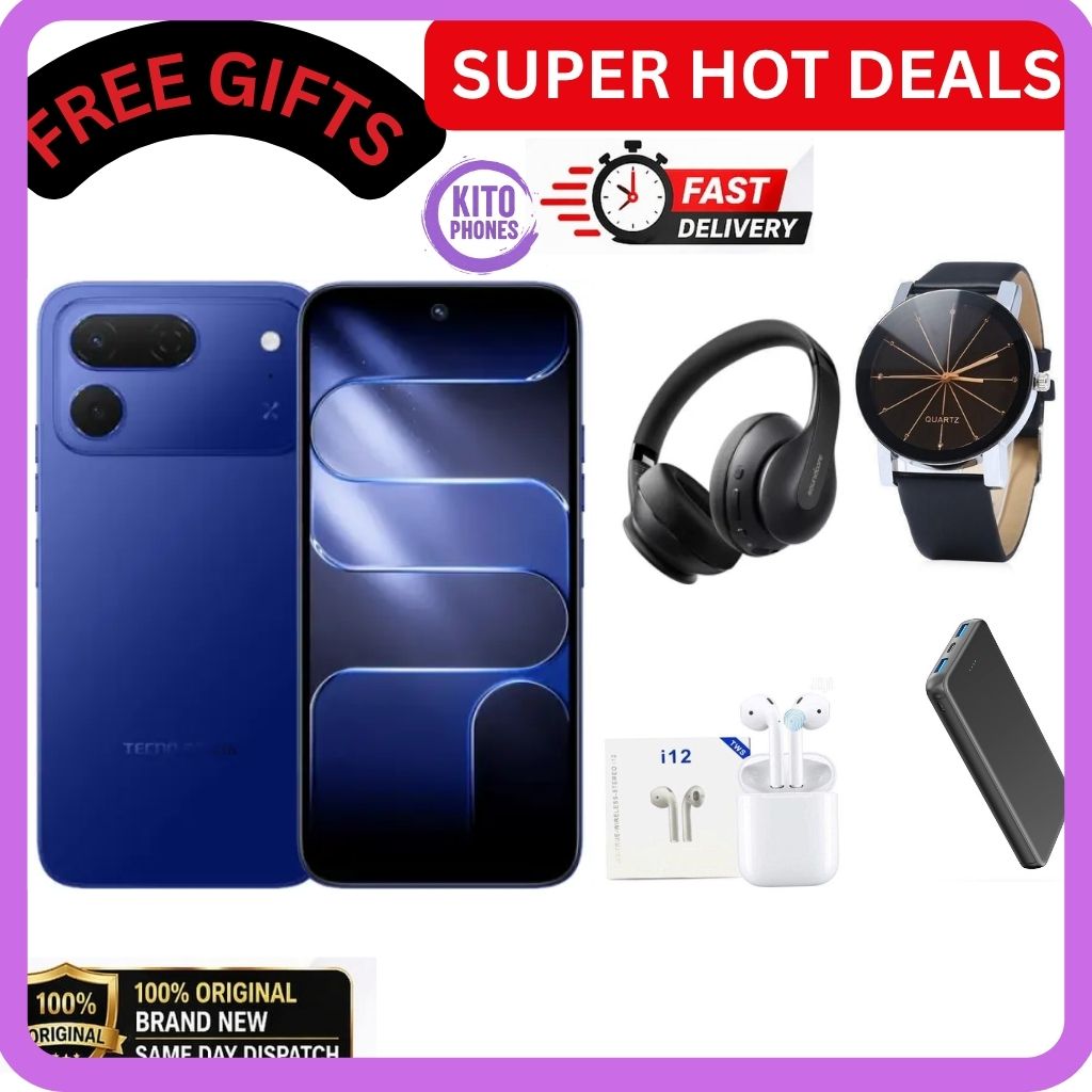 [BRAND NEW] Tecno Spark 50 Pro,6.78-inch'50MP f/1.8 PDAF + 8MP f/2.0 selfie 4GB RAM +128GB ROM,Battery: 5600mAh'OS: Android 16, HiOS 16' MediaTek Helio G100+12 MONTHS FREE WARRANTY PHONE +FREE GIFTS