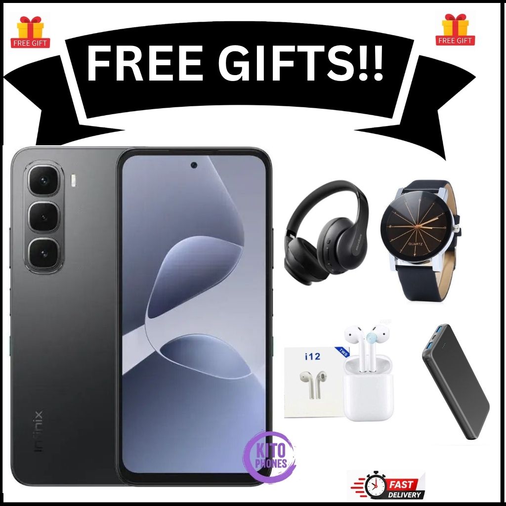 Infinix Hot 60i 12(6+6)GB RAM+128GB 6.7'' 120Hz 4G Slim Phone Dual SIM 5160mAh 45W Fast Charging 50MP Camera Side Fingerprint Lock IP64 Gyroscope G81 Ultimate One-Tap AI Smart Phones+FREE GIFTS