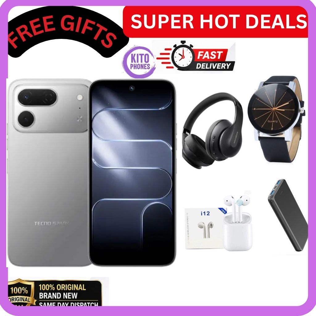 [BRAND NEW] Tecno Spark 50 Pro,6.78-inch'50MP f/1.8 PDAF + 8MP f/2.0 selfie 4GB RAM +128GB ROM,Battery: 5600mAh'OS: Android 16, HiOS 16' MediaTek Helio G100+12 MONTHS FREE WARRANTY PHONE +FREE GIFTS