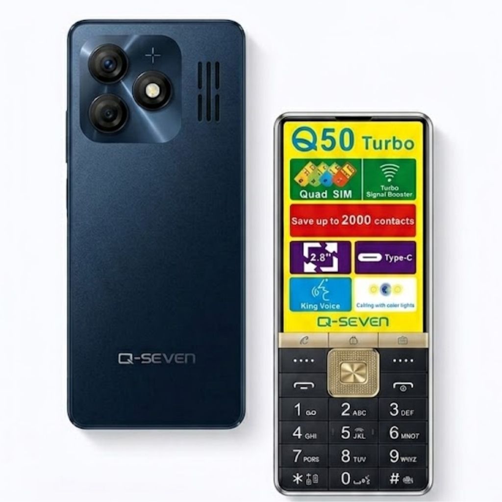[BRAND NEW] Q-SEVEN Q50 TURBO  2.8" BIG SCREEN 4 SIM CARDS PHONE 2500mAh BATTERY WITH 3D CURVED EDGE , OPERA MINI , WIRELESS FM TYPE C CHARGING PHONE QUAD SIM CARD FEATURED PHONE