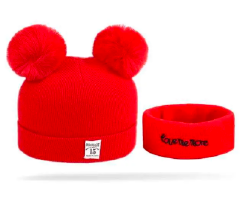 2PC Baby Hat and Matching Scarf Set – Warm, Soft & Stylish Winter Wear for Boys, Girls and Unisex