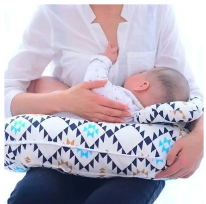 3-in-1 Nursing Pillow - Cotton, Multicolor, Baby Neck & Head Support, Tummy Time, Sit-Me-Up