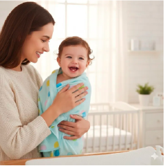 Best Cotton Baby Towel | Ultra-Soft & Absorbent Hooded Towel for Newborns & Toddlers | Available in Boys, Girls & Unisex Colors