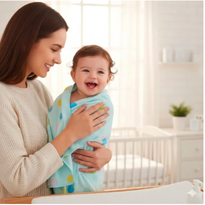Best Cotton Baby Towel | Ultra-Soft & Absorbent Hooded Towel for Newborns & Toddlers | Available in Boys, Girls & Unisex Colors