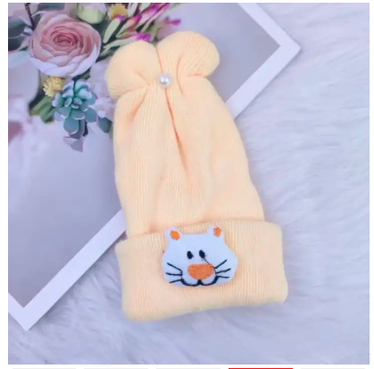 Soft Knitted Newborn Baby Cap – Warm Winter Beanie Hat for Boys & Girls (0–24 Months)