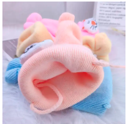 Soft Knitted Newborn Baby Cap – Warm Winter Beanie Hat for Boys & Girls (0–24 Months)