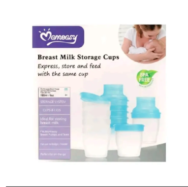Momeasy Breast Milk Storage Containers-6 Cups With Lids