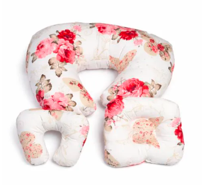 3-in-1 Nursing Pillow - Cotton, Multicolor, Baby Neck & Head Support, Tummy Time, Sit-Me-Up